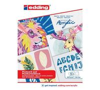 30010 Bloc de carte postale acrylique A6 20 feuille blanche