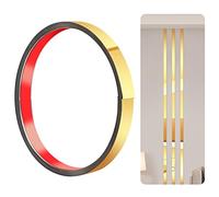 300cm-2cm Baguette de Finition en Acier Inoxydable, Moulure Murale, Moulure Décorative pour Cheminées, Cadres de Miroirs, Murs, Voitures et Meubles(Or)