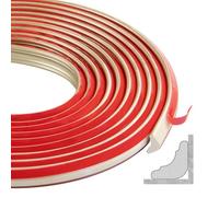 300cm Moulure Murale TPE de Forme Triangulaire, Moulure Flexible Autocollante Plafond pour Les Bords de Murs,les Bords de Carreaux, les Décorations de Plafond(12 * 9 mm,Or Champagne)