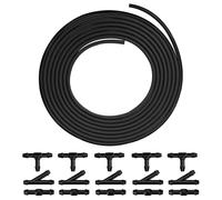 300cm Tuyau de Lave-glace de Nettoyage, Tuyau d'Essuie-Glace Universel en Caoutchouc, Raccord Durite de Liquide de Lave Glace avec 15 Connecteurs de Type Y I T pour Voiture Pare-Brise