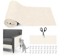 300cm x 40cm Griffoir Chat, Tapis Griffoir Chat Auto Adhésif, DIY Protection Canape Chats Anti Griffe, Trimmable Chats Grattoir avec 20 Vis pour Protéger Meubles Tapis Canapé Mur