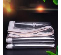 300g/m² PVC Bâche Transparente,PVC Transparent Souple [renforcé par Une Bande tissée] Anti-déchirure Protection Contre la Pluie Peut résister au Vent Fort(White,4mx4m)