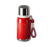 300ml / 10oz, Mini Gobelet Isotherme, Gourde Inox, Étanche et Portable, Facile À Nettoyer, Idéal pour L'école, Le Bureau et La Salle de Sport(Red)