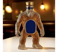 300ML 3D Carafe A Decanter Whisky Statue Sculpture - Bouteille De Whisky En Forme De Gorille, 3D Carafe À Whisky En Verre Fantaisie, Distributeur De Liqueur Exquis Sculpté À La Main Sur Le Thème(B)