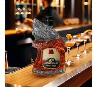 300ML Carafe A Decanter Vin - Decanter Whisky Figurine, Sculpture De Bouteille De Vin Animal Requin Gravée En 3D, Carafe À Whisky En Édition Limitée, Statue D'art Jaws, Ornement Bouteille Vin(B)