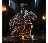 300ML Carafe A Decanter Vin - Decanter Whisky Figurine, Sculptures 3D De Carafe À Whisky En Forme De Dinosaure Volant, Statue De Bouteille De Vin En Verre, Distributeur D'alcool En Verre(#3)