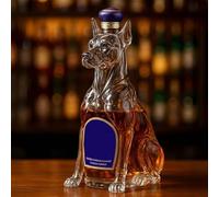 300ML Carafe A Decanter Whisky Statue Sculpture - 3D Carafe À Whisky Fantaisie En Verre, Bouteilles De Whisky Et De Vin 3D En Forme De Chien, Décorations De Bar Sur Le Thème Des Animaux(A)
