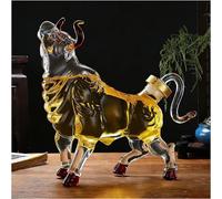300ML Carafe A Decanter Whisky Statue Sculpture - Bouteille De Whisky En Forme De Taureau 3D, Verre Original Et Étanche, Carafe À Whisky En Verre Soufflé À La Main, Cadeau Décoratif(1000ml)