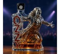 300ML Carafe A Decanter Whisky Statue Sculpture - Carafe À Whisky En Forme De Groupe De Rock, Avec Couvercle Hermétique, Bouteille De Whisky Amusante En 3D, Distributeur De Liqueur En Verre(C)
