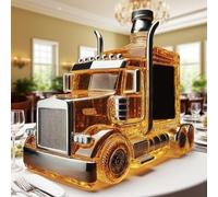 300ML Carafe A Decanter Whisky Statue Sculpture - Sculpture 3D En Forme De Bouteille De Whisky Ou De Vin, Carafe À Whisky En Verre Sur Thème L'automobile, Cadeau Original, Récipient À Vin(#11)