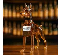 300ML Carafe A Decanter Whisky Statue Sculpture - Sculpture De Bouteille De Whisky/vin En Forme De Doberman Pinscher 3D, Carafe À Whisky En Verre Style Chien, Récipients Conservation Vin(#4)