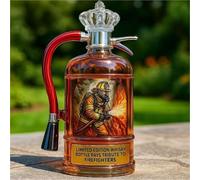 300ML Carafe A Decanter Whisky Statue Sculpture - Sculptures De Bouteilles De Whisky En Forme D'extincteur 3D, Statues Originales De Carafes À Whisky En Verre, Récipient Conservation Du Vin(#1)