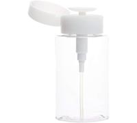 300ml Flacon Pompe Dissolvant Vernis à Ongles/Flacon Pompe Vide Transparent Push Down Pompe Distributeur Pour Vernis à Ongles et Maquillage Outdoor Voyage