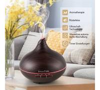300ml Humidificateur à ultrasons grain en bois LED Huile Essentielle Diffuseur 7 Couleur G
