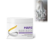 300ml Masque capillaire violet, Correcteur de teinte blonde, Éliminer la coloration jaune, Shampooing décolorant, Traitement des cheveux gris, Après-shampooing neutralisant blond mauve, hair