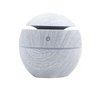 300ml Mini Diffuseur d'Huiles Essentielles, Humidificateur à bois Portable Purificateur d'air Electrique Ultrasonique Brume Parfum pour SPA, Massage, Yoga, Maison, Bureau, Chambre bébé (D)