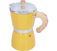 300ML Pot à café Moka Maker Bouilloire à café pour réchaud à gaz Réchaud à éthanol Fourneau électrothermiqueJaune