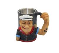 300ML Tasse A Cafe - Verre A Eau - Mug, Décoration De Bureau : Chope À Bière, Figurine, Sculpture, Tasse À Café Fantaisie Peinte En 3D, Tasse Popeye, Décorations Artisanales En Résine Pour La Maison
