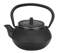 300ml Théière En Fonte Japonaise, Teapot En Fer Traditionnel Avec Passoire Bouilloire Theiere Avec Infuseur Fonte Avec Filtre Théière Emaillé Noir Service a the Pour La Maison Restaurant