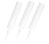 300ml Tube de Calfeutrage Vide Réutilisable 3 Pièces | Cartouche Vide pour Pistolet, Plastique Blanc, Dosage Facile, Usage Agent D’étanchéité