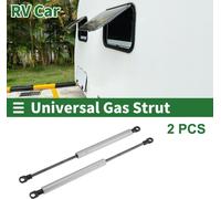300mm/11.81" Vérins à gaz 22lb/100N/10kg Vérins à gaz ton argent Acier au carbone 2 pcs RV Boîte à outils Couvercle Boîte de rangement Couverture de porte d'armoire