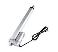 300mm/12"stroke linear actuator, 225LBS/100KGS/1000N load Max 1500N/150kg 12V/24V small linear actuator CZAOINCU(600N 12 MM S_24V SILVERY 300MM)
