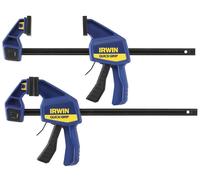 300mm (30.5cm) Medium Duty une Seule Main Barre Pinces,2 Pack - IRWIN QUICK-GRIP