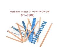 300pcs/150pcs 30 value Metal film resistor pack set 1% dip resistors 0.5W 1W 2W 3W diy electronic kit (0.1 ohm ~750 ohm) NWPNLXEA(3W -150pcs)