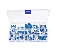 300Pcs 15Value 0.1nF- 22nF 1KV 2KV 3KV Blue High Voltage Ceramic Capacitors Assortment Assorted Mixed Box kit BIANMTSW