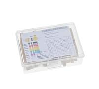 300pcs 30value Rang 10ohm-1Mohm 1/2W 5% Carbon Film Metal Resistors Assortment Kit Set 30 Values Resistor NWPNLXEA