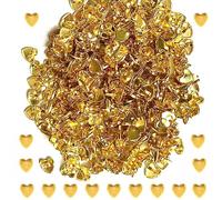 300pcs Attaches Parisiennes Mini Brads Cœur Pointe Clous en Fer Rivets Cloutés Or Travaux Manuels et Scrapbooking Décoration DIY Loisirs Créatifs Papier gaufrage Scrapbooking Outil de Bricolage