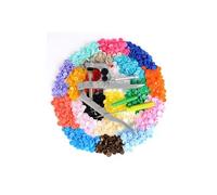 300pcs Boutons Pressions Plastiques T5 12mm Pressions Multicolores 20 coloris + lot de Pince en Métal