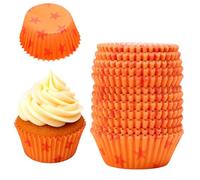 300pcs Caissettes Cupcake Imprimé Étoiles Jaunes et Rouges, Décorations d’Anniversaire Thème Anime Moules Muffin Dessin Animé pour Anniversaire Enfant Événements Cosplay Fournitures Pâtisserie