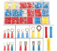 300pcs Cosses électriques à Sertir, 15 Sortes Cosse Electrique Automobile Cosses Voiture, Cosse Male Femelle Assortiment Cosse Electrique Plate 2.8mm 4.8mm 6.3mm, Connecteurs électriques Kit