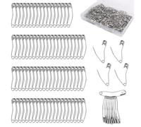 300pcs Épingles de Sûreté Courbées, 3,8cm Épingles Patchwork en Acier Inoxydable Outils de Couture Sécurisés pour Quilting Couture Tricot Bricolage