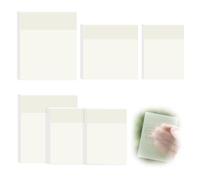 300PCS Feuillets Autocollants Transparents en PET, Sticky Notes Fins et Repositionnables Post it Transparent, Sticky Notes pour Livres Cahiers Documents Bureau Ecole et Organisation Quotidienne