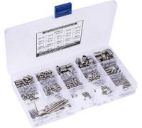 300Pcs Hex Grub Screw Kit Combination Boxed 304 Stainless Steel with 6 Wrench Fasteners