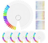 300pcs Nail Sticks Display Color Display Semi-Permanent Nail Polish Color Card For Nail Art Style And Color Display