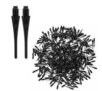 300pcs Pointes de Fléchettes Souples à Filetage 2BA, Pointes Rechange en Nylon Durable Pointe Souple Résistantes à la Casse Ensemble D'accessoires pour Cibles de Fléchettes Électroniques (Noir)