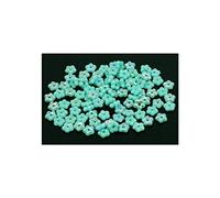 300pcs Pressed Beads Flower 5 mm, Turquoise Ab (63130-28701), Bohemian Crystal Glass, Czech Republic 11149203 Wholesale Bulk Pack