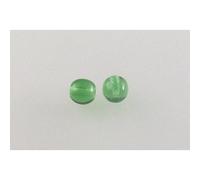 300pcs Round Pressed Beads 6 mm, Emerald Green (50120), Bohemian Crystal Glass, Czech Republic 11119001 Wholesale Bulk Pack