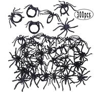 300pcs Spider Anneaux Halloween Rings for Kids Party Favors 1, 96 '' 'Black Plastic Spider Balk for Kids Costume Accessoires Halloween Party Decorations Fournisseur, Spiders en Plastique