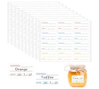 300Pièce Étiquettes Congélation Coloré, 5x3cm Auto-adhésif Etiquette Bocaux | Étiquette Autocollant Congelable, Étiquettes Autocollantes Faciles Écrire, Pour Bocaux