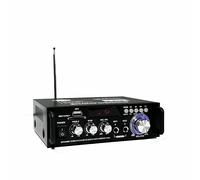 300W+300W Amplificateur Audio De Son 12V/ 220V LCD 2CH HiFi Audio Stéréo stéréo BT FM Radio Portable Home (298A)