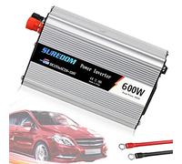 300W/500W/600W/800W/1000W/1200W/1500W/2000W Onduleur Pur sinus Convertisseur Transformateur DC 12V AC 220V,Ports USB Corps en Aluminium avec Attaches de Batterie de Voiture,12V/110V-600W