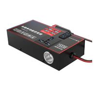 300W Car Power Inverter with 27W USB-C and 3.0 USB Port | LCD Display and Wireless Remote Control | 230V AC Power Inverters for Fast Charging Ports Car Charger Adapter (Red)