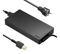 300W Chargeur Lenov - Câble de Charge pour ThinkPad P17 Gen3/Gen4, P16 Gen2 Mobile Workstation et Legion 9 16IRX9, 17IRX9 Gaming Laptop - Adaptateur avec Connecteur Carré Jaune (20V/15A)