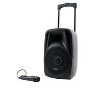 300W Mobile LED Sound System Karaoke Bluetooth USB SD Trolley Microphone MP3 PARTY-8LED