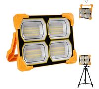 300W projecteur led rechargeable 26000mAh projecteur led chantier spot led extérieur lampe rechargeable usb Solaire 5 Modes Lampe de Travail Pour Camping, Chantier, Garage, Atelier