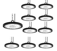 300W UFO High Bay Lumière, 30000LM Projecteur LED d'Entrepôt, IP65 Étanche Spot Intérieur 6000-6500K Blanc Froid pour Garage, Ateliers, Usine, Halls (10pcs)